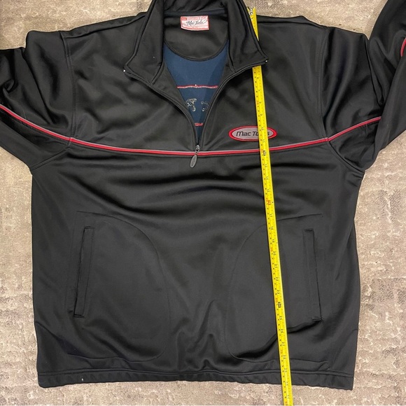 Mac Tools 1/4 Zip Black Pullover Sweater - Mens 2XL - Picture 9 of 12